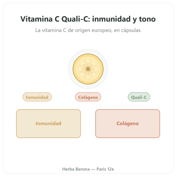 Vitamina C Quali®-C – Dynveo – 500mg – 60 cápsulas presentación Paris Herba Barona