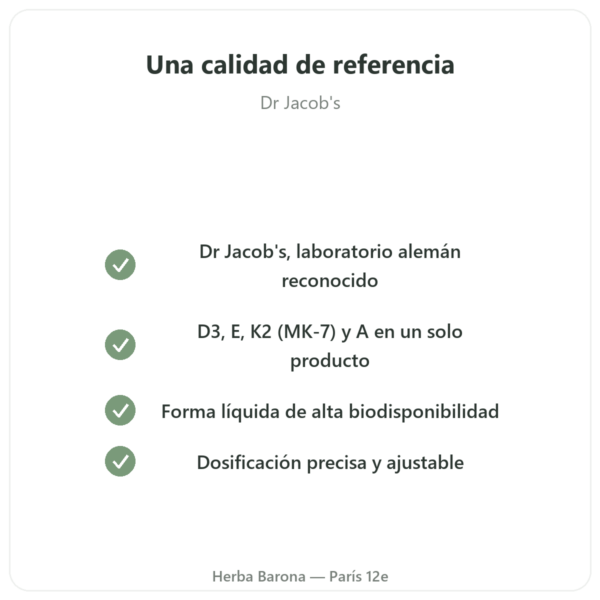 Vitamina DEKA – Dr Jacob's – Gotas calidad Paris Herba Barona