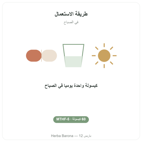 فيتامين B9 كواترفوليك – Dynveo – 200 ميكروغرام – 60 كبسولة طريقة الاستعمال والجرعة Paris Herba Barona