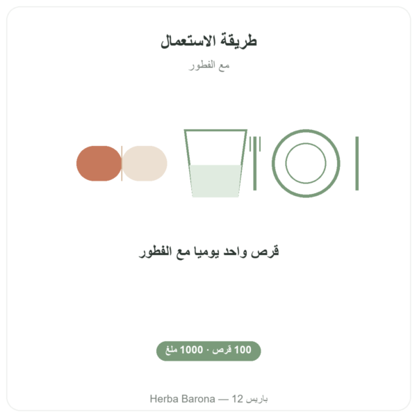 فيتامين C 1000 ملغ من Solaray ذو الفعل الممتد – 100 قرص طريقة الاستعمال والجرعة Paris Herba Barona
