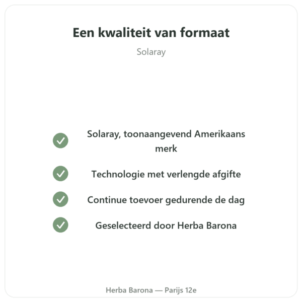 Vitamine C 1000mg Solaray Langdurige Afgifte – 100 tabletten kwaliteit Paris Herba Barona