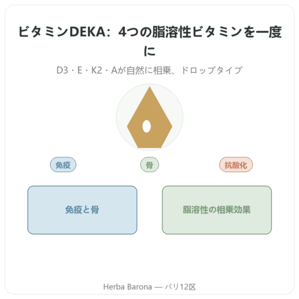 ビタミン DEKA – Dr Jacob's – ドロップ presentation Paris Herba Barona