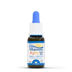 Vitamine K2D3 Dr. Jacob's 50 µg K2 MK-7 1000 UI D3 20 ml Paris Herba Barona
