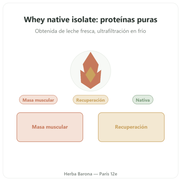 Whey proteína nativa isolate – Dynveo – 1 kg presentación Paris Herba Barona