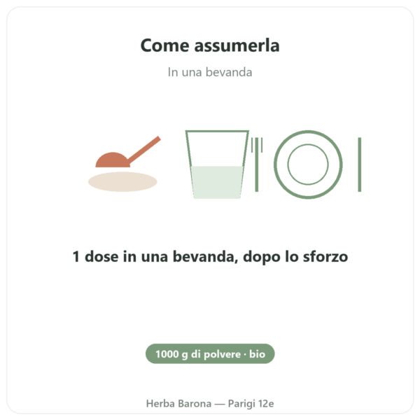 Whey Proteina Bio ORGANIC 1000g - Proteina bio modo d'uso e dosaggio Paris Herba Barona