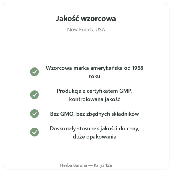 Witamina B-1 Tiamina – Now Foods – 100mg – 100 Tabletek jakość Paris Herba Barona
