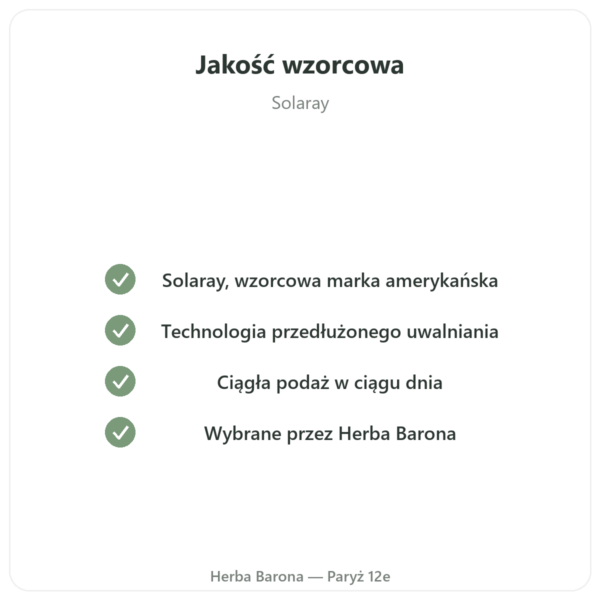 Witamina C 1000mg Solaray działanie przedłużone – 100 tabl. jakość Paris Herba Barona