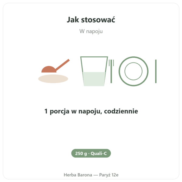 Witamina C czysta w proszku hydrosolubilna – Quali®-C – 250g – Dynveo sposób użycia i dawkowanie Paris Herba Barona