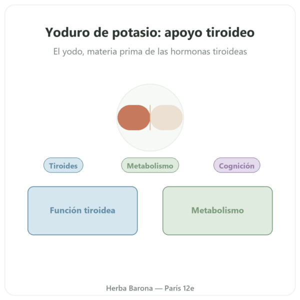 Yoduro de potasio – Dynveo – 60 cápsulas presentación Paris Herba Barona