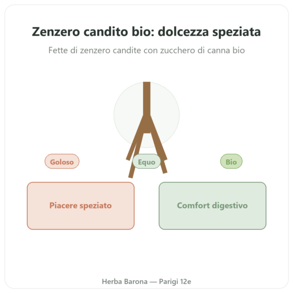 Zenzero candito BIO 200 g SALDAC presentazione Paris Herba Barona