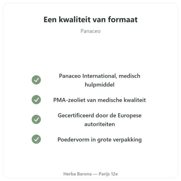 Zeoliet Panaceo MED Darm-Repair Poeder - 400 g kwaliteit Paris Herba Barona