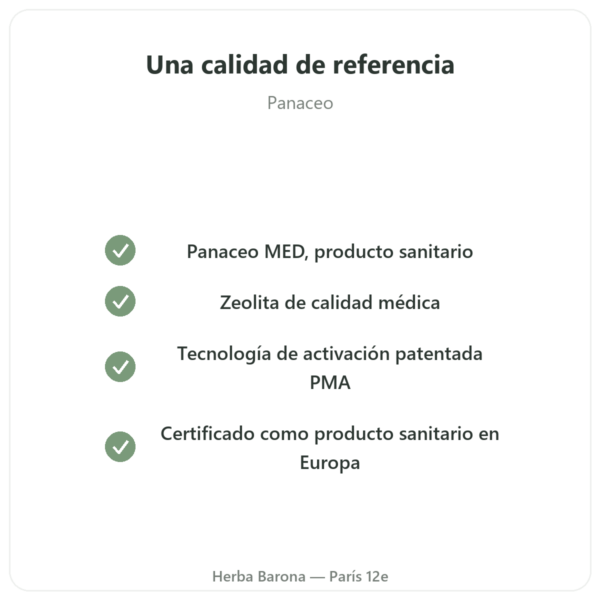 Zeolita Panacéo MED Darm-Repair – 200 Cápsulas calidad Paris Herba Barona