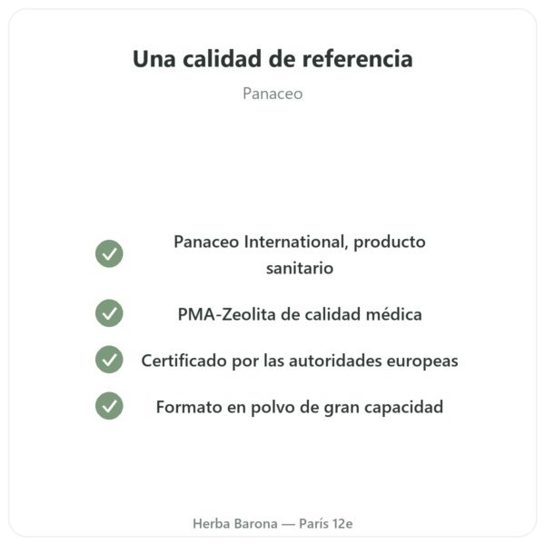 Zeolita Panaceo MED Darm-Repair en Polvo – 400 g calidad Paris Herba Barona