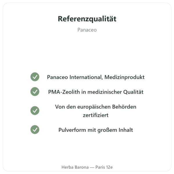 Zeolith Panaceo MED Darm-Repair Pulver – 400 g Qualität Paris Herba Barona