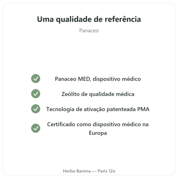 Zeólito Panacéo MED Darm-Repair 200 cápsulas qualidade Paris Herba Barona