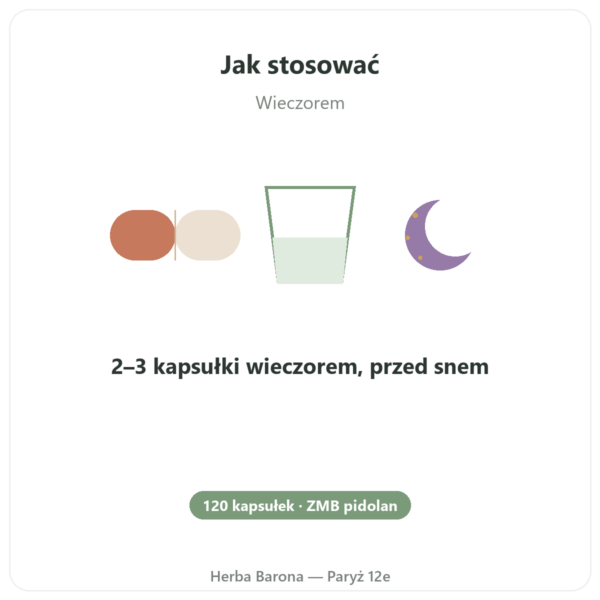 ZMB Pidolan – Nutrimuscle 120 kapsułek sposób użycia i dawkowanie Paris Herba Barona