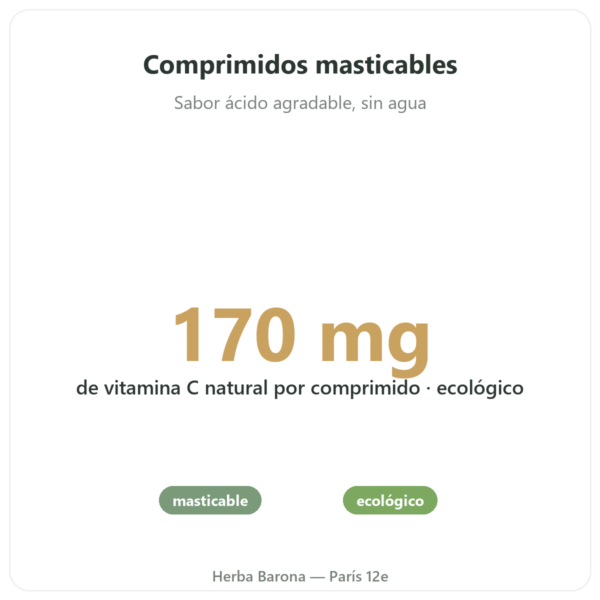 Acerola BIO – Novoma – 30 comprimidos beneficios y datos clave Paris Herba Barona