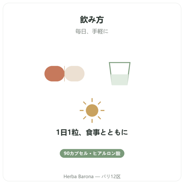 ヒアルロン酸 – Novoma – 90カプセル quality Paris Herba Barona