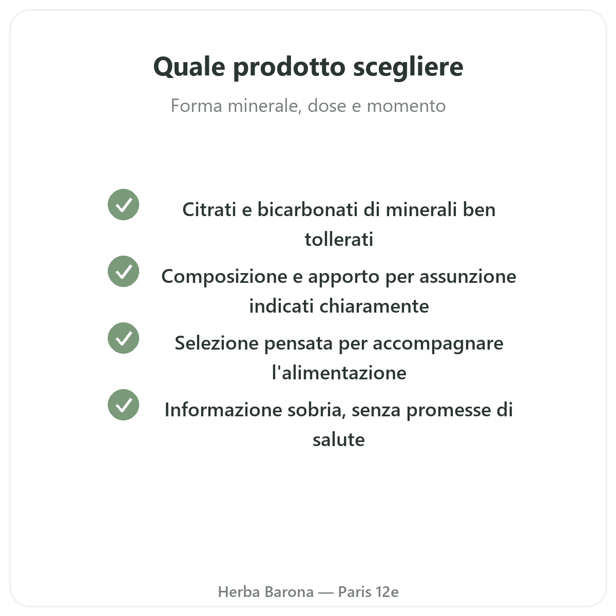 Equilibrio acido-base - principi attivi chiave da scegliere da Herba Barona Parigi 12e