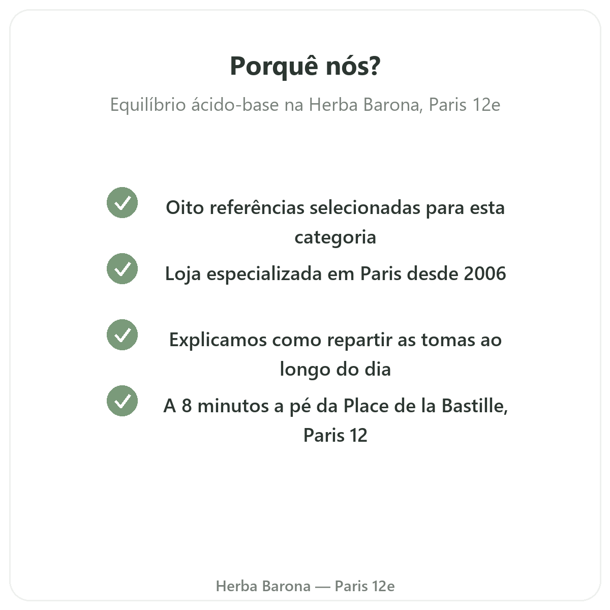 Porquê comprar Equilíbrio ácido-base em Paris na Herba Barona Paris 12e