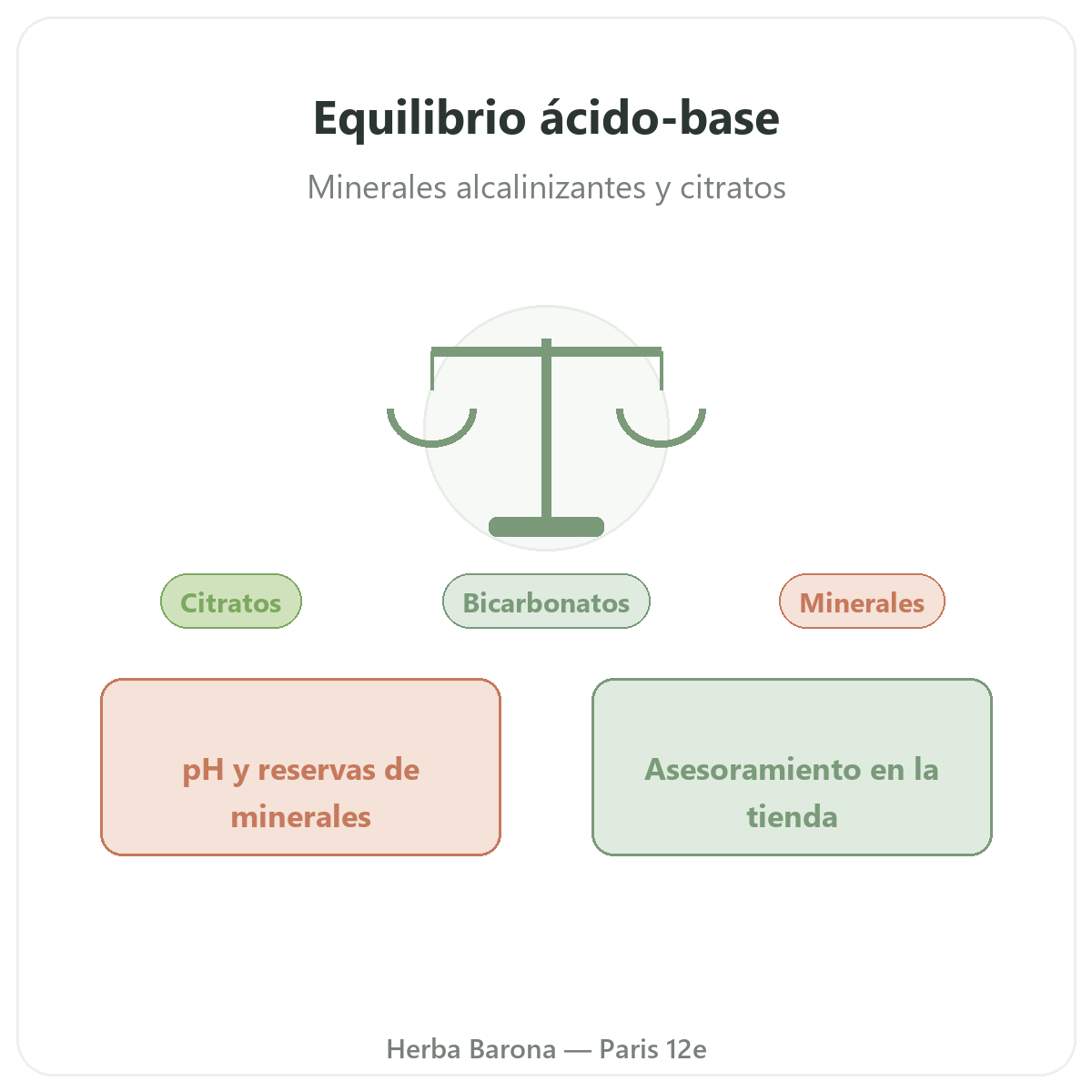 Equilibrio ácido-base en París - en Herba Barona Paris 12e