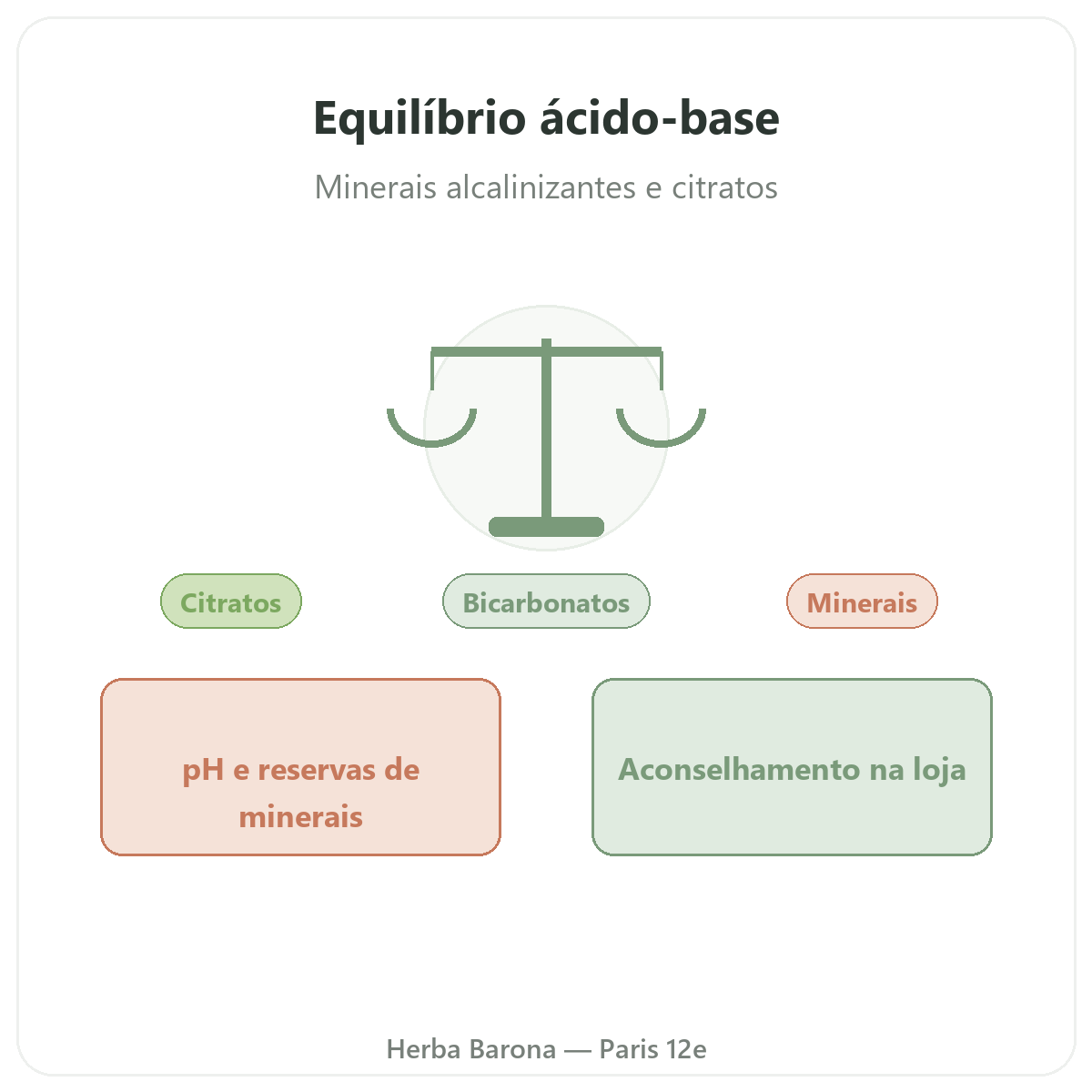 Equilíbrio ácido-base em Paris - na Herba Barona Paris 12e