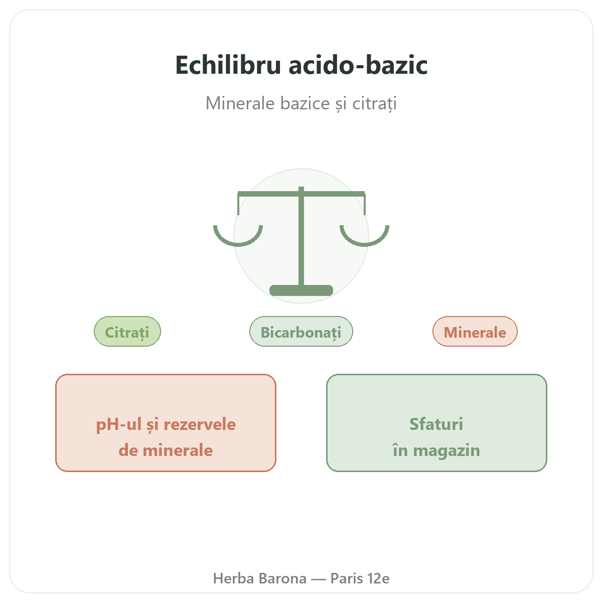 Equilibre acido-basique a Paris - chez Herba Barona Paris 12e