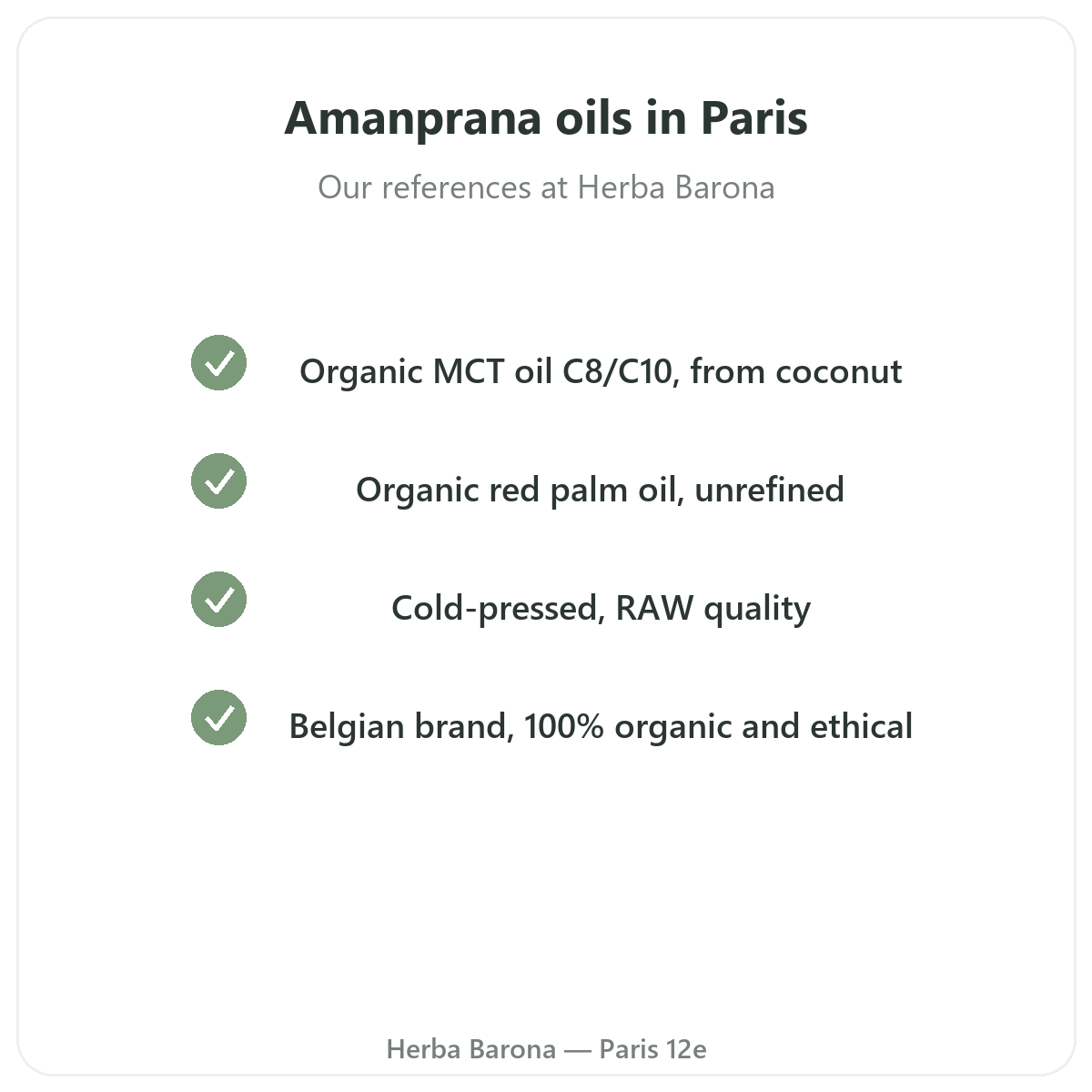 The Amanprana range in Paris at Herba Barona Paris 12th