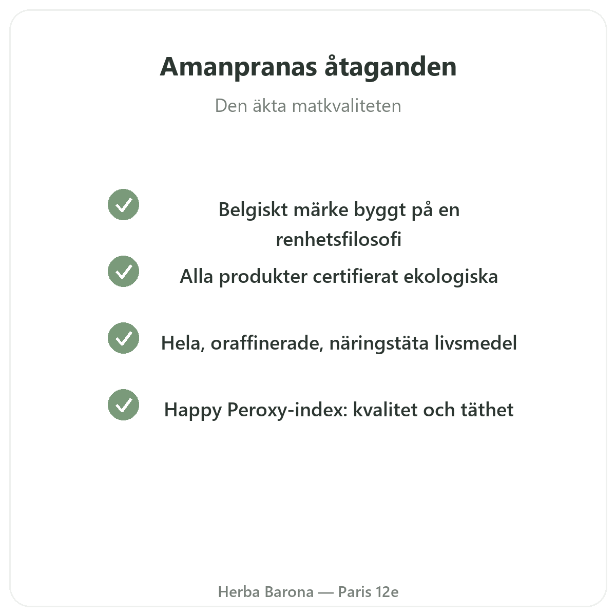 Amanprana Paris – kvalitetsåtaganden hos Herba Barona Paris 12e