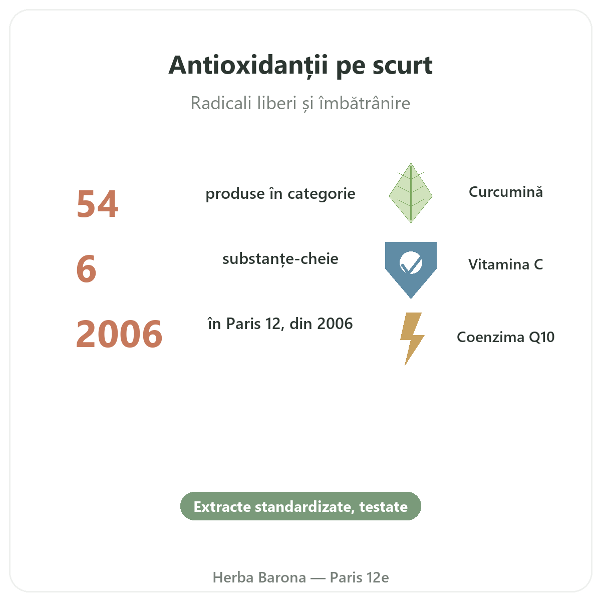 Antioxidant Paris pe scurt - cifre cheie la Herba Barona Paris, arondismentul 12
