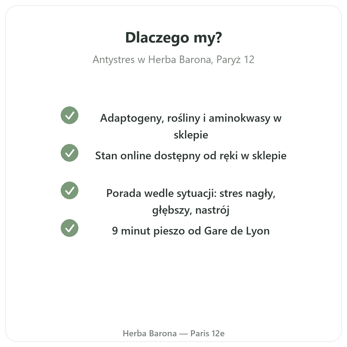 Dlaczego kupować produkty antystresowe w Paryżu u Herba Barona Paryż 12
