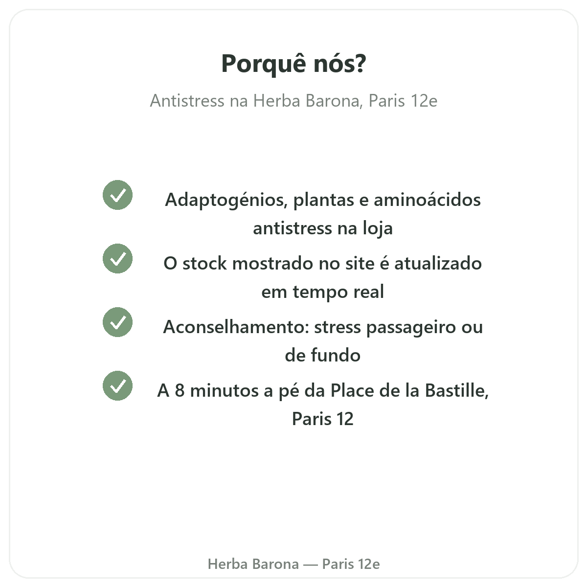 Porque comprar Antistress Paris na Herba Barona Paris 12e