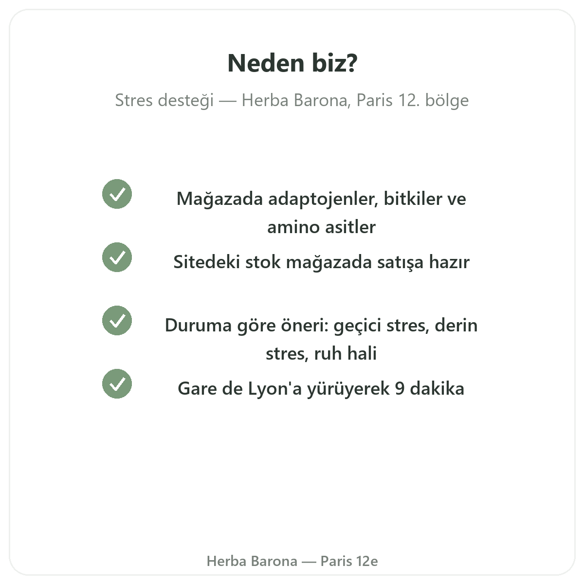 Paris’te Herba Barona’dan neden Anti-stres ürünleri satın almalı - Paris 12. bölge