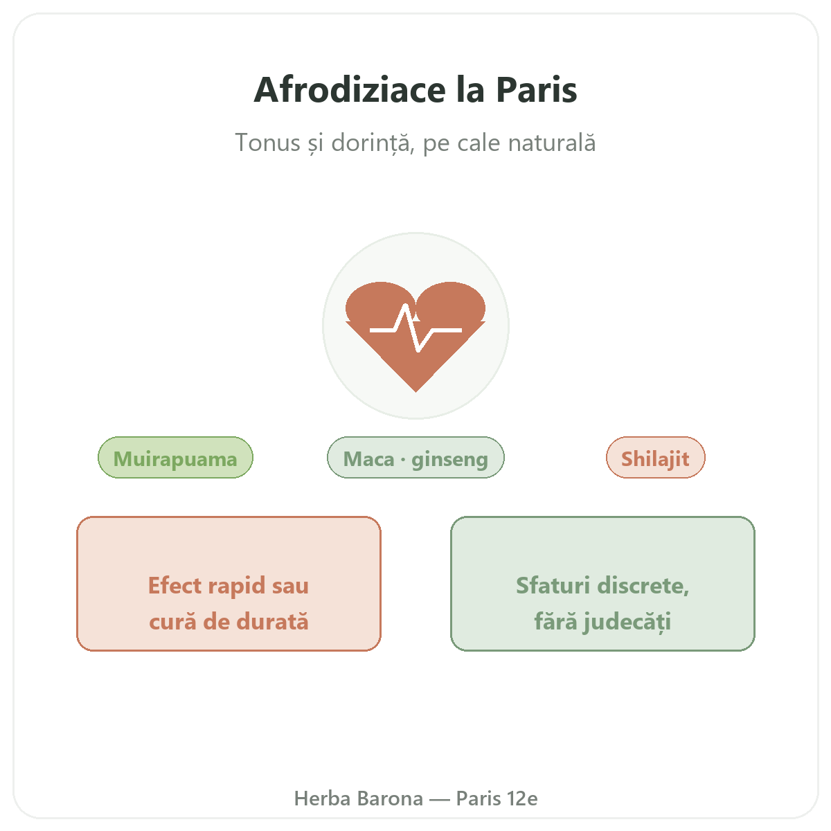 Afrodisiace naturale la Paris — prezentare — Herba Barona Paris, arondismentul 12