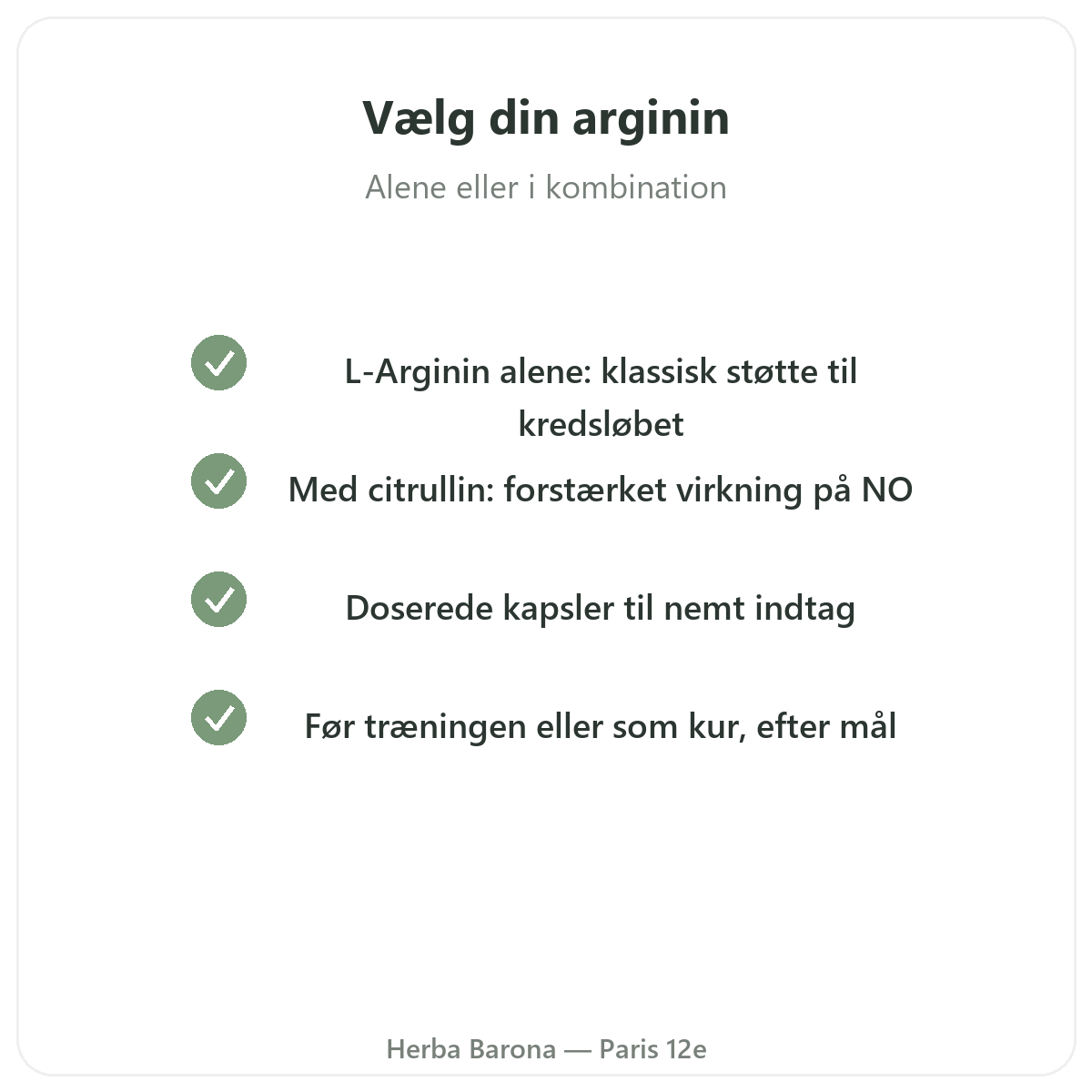 Arginin Paris - kvalitetsløfter hos Herba Barona Paris 12