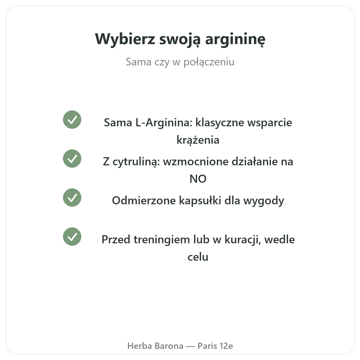 Arginina - nasze zobowiązania jakościowe w Herba Barona