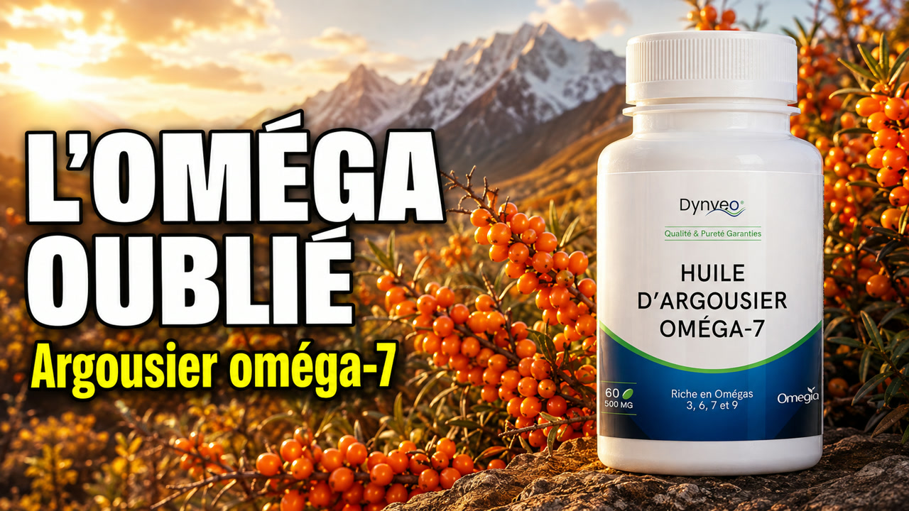 Vidéo huile d'argousier oméga-7 Omegia Dynveo 60 capsules Paris Herba Barona