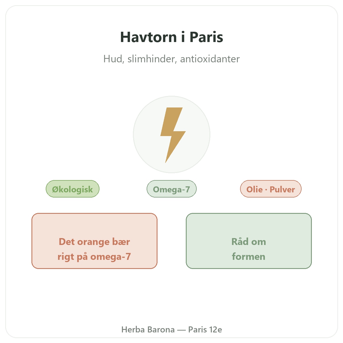 Argousier omega-7 Paris Paris - præsentation af mærket hos Herba Barona Paris 12