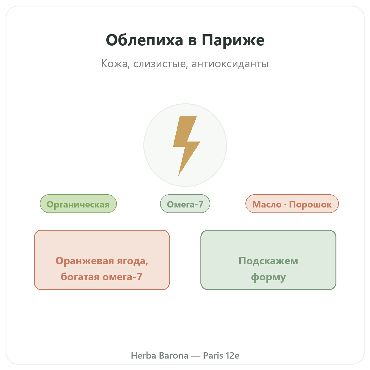 Облепиха омега-7 Париж Париж - презентация бренда в Herba Barona, Париж, 12-й округ