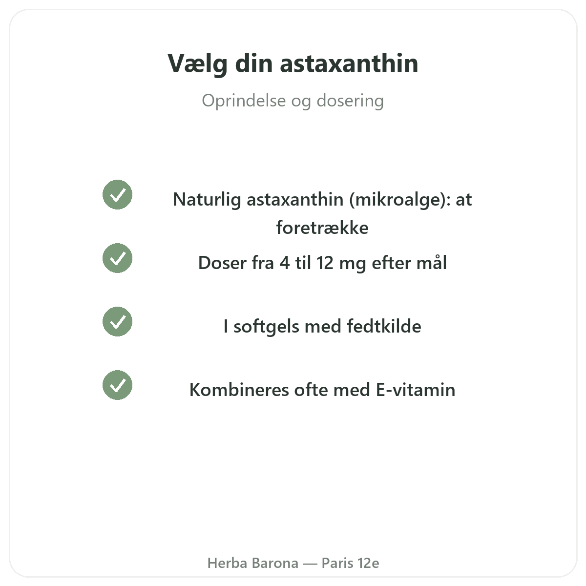 Astaxanthin Paris Paris - kvalitetsløfter hos Herba Barona Paris 12