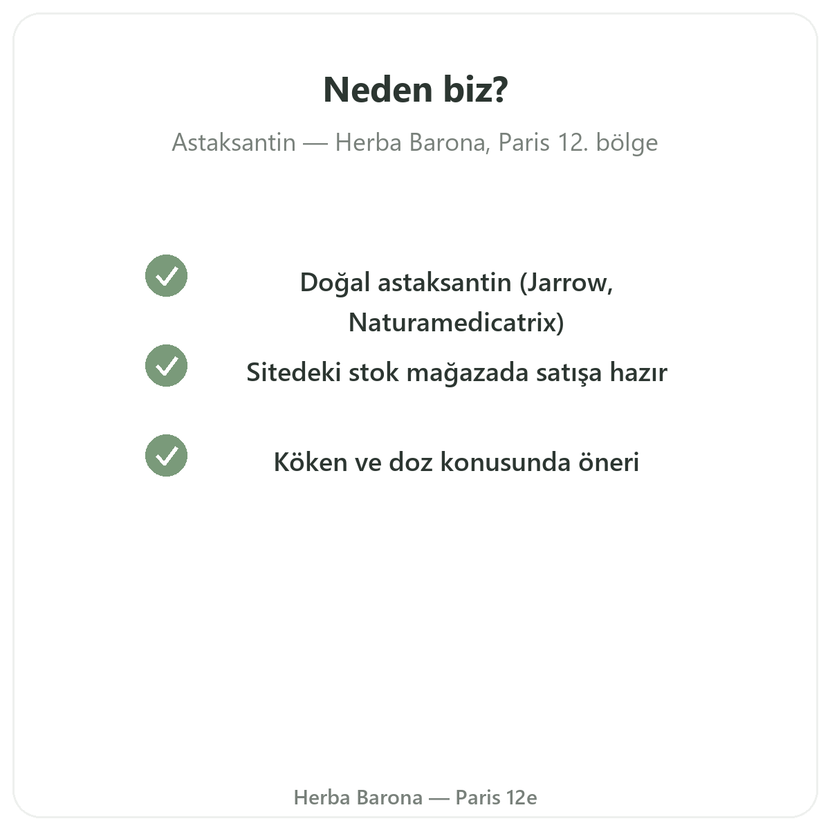 Paris’te Astaksantin neden Herba Barona’dan alınmalı