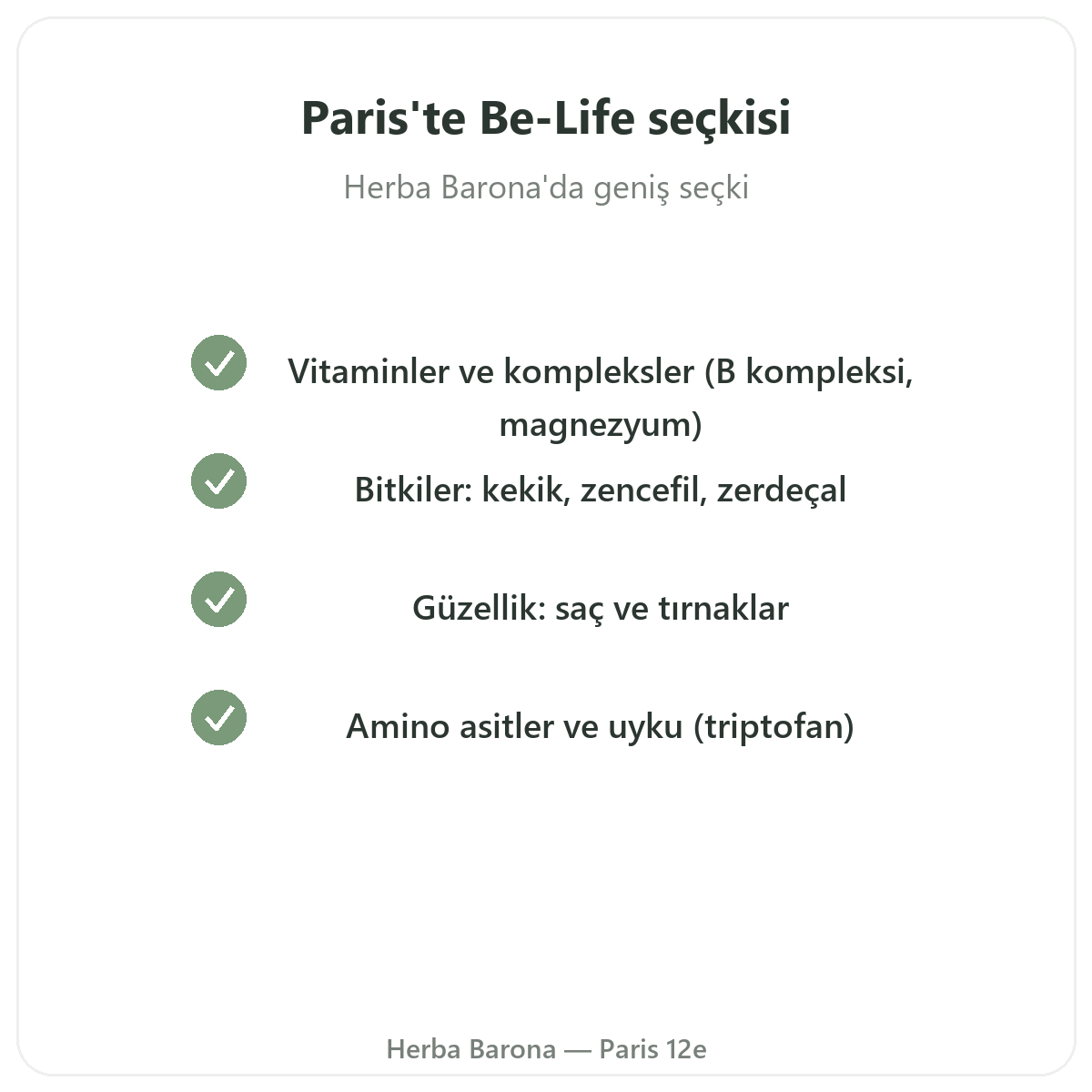 Be-Life serisi Paris’te - Herba Barona’da