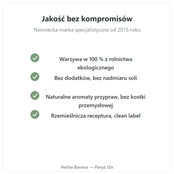 Bio bulion warzywny 350 ml – Jarmino jakość Paris Herba Barona