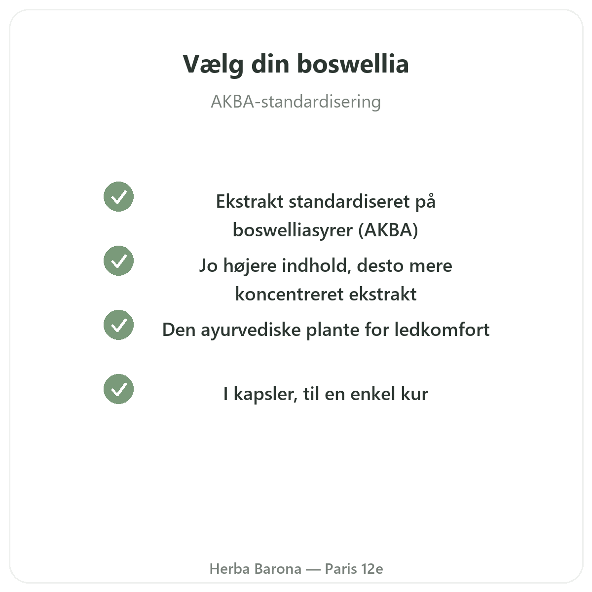 Boswellia Paris Paris - kvalitetsløfter hos Herba Barona Paris 12
