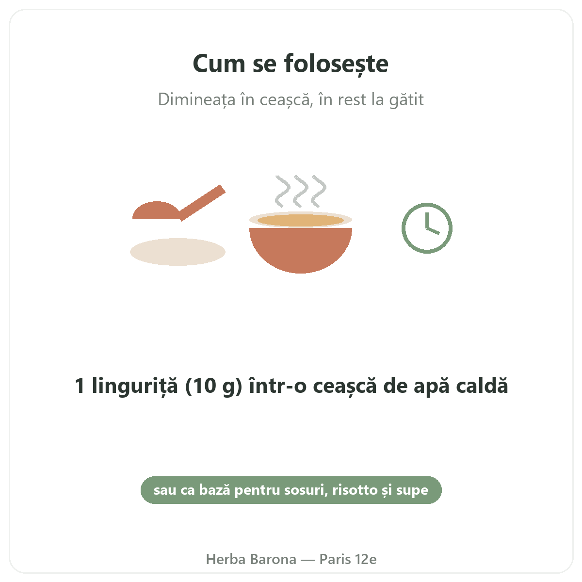 Cum se folosește supa de oase — mod de utilizare Herba Barona Paris 12e