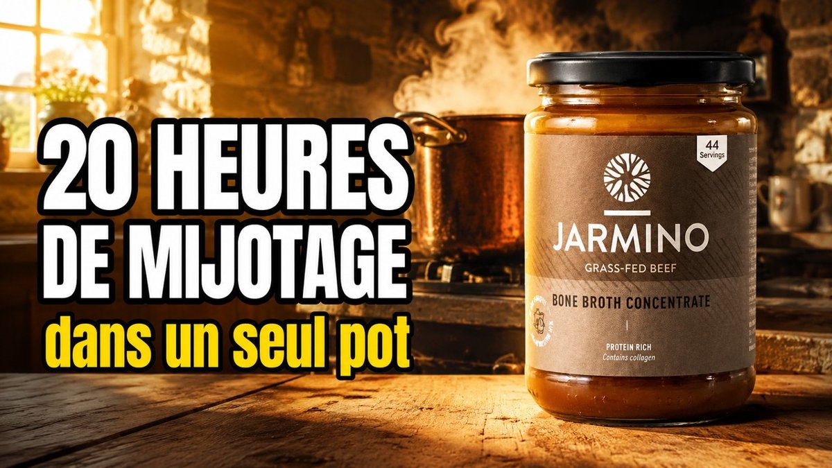 Vidéo bouillon d’os de bœuf bio Jarmino Paris Herba Barona
