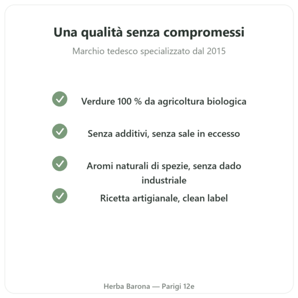 Brodo di verdure bio 350 ml – Jarmino qualità Paris Herba Barona