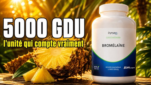 Vidéo bromélaïne 5000 GDU Dynveo 300 gélules Paris Herba Barona