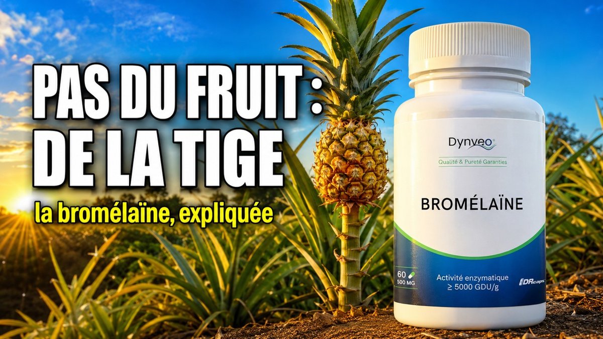 Vidéo bromélaïne Dynveo 5000 GDU enzyme ananas Paris Herba Barona