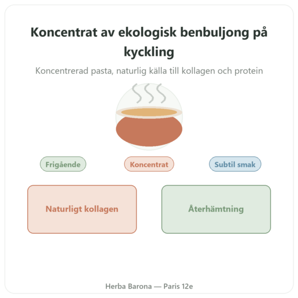 Buljongkoncentrat av kycklingben (410g) – Jarmino presentation Paris Herba Barona